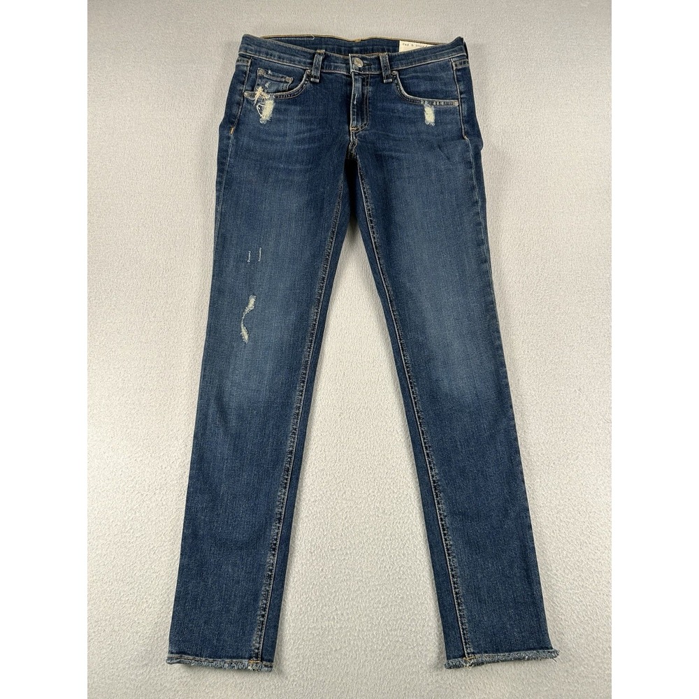 Rag & Bone Skinny Jeans La Paz Raw Hem Size 27 NWT